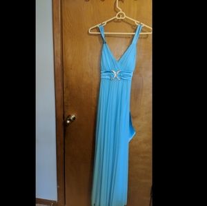 Blue prom dress